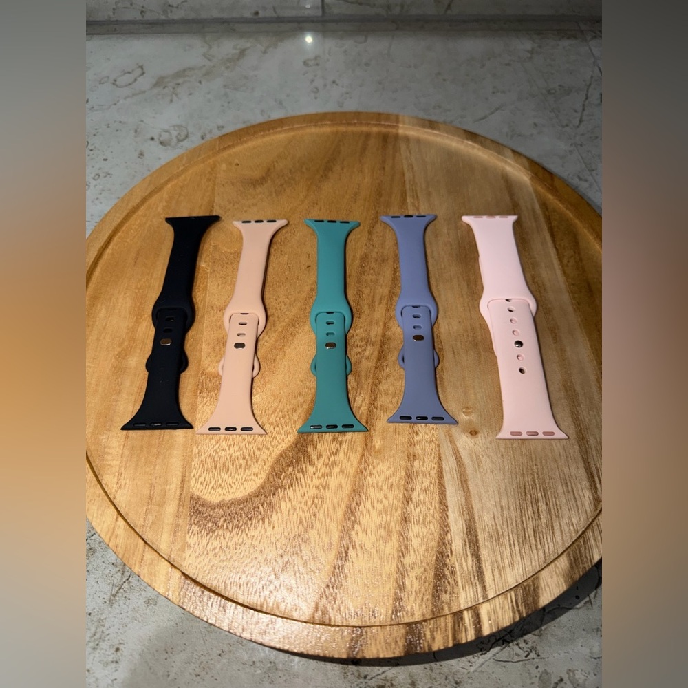 Set of 5 Silicone Apple Watch Bands